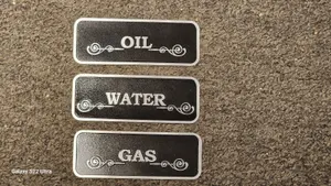 Oil Water & Gas Placards for Trucks or Fire Trucks
